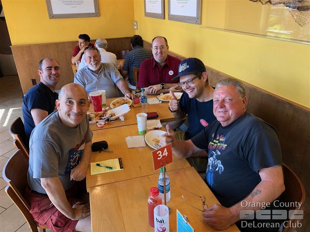 2018-09-29 'Last Minute Lunch' | Orange County DeLorean Club