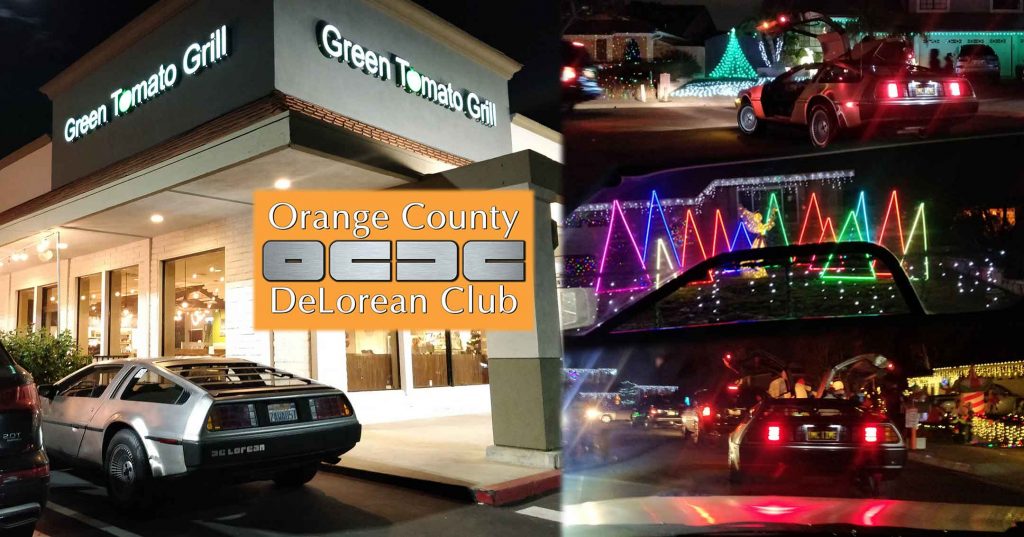 Recap: December 2018 Dinner with the D’s and the Christmas Light Cruise | Orange County DeLorean Club