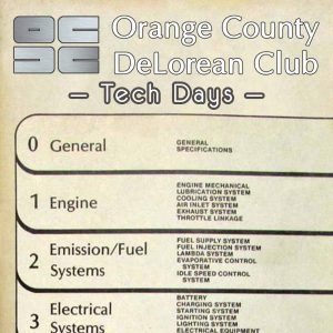 OCDC Tech Days | Orange County DeLorean Club